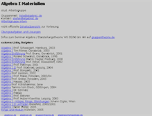 Tablet Screenshot of algebra1.de